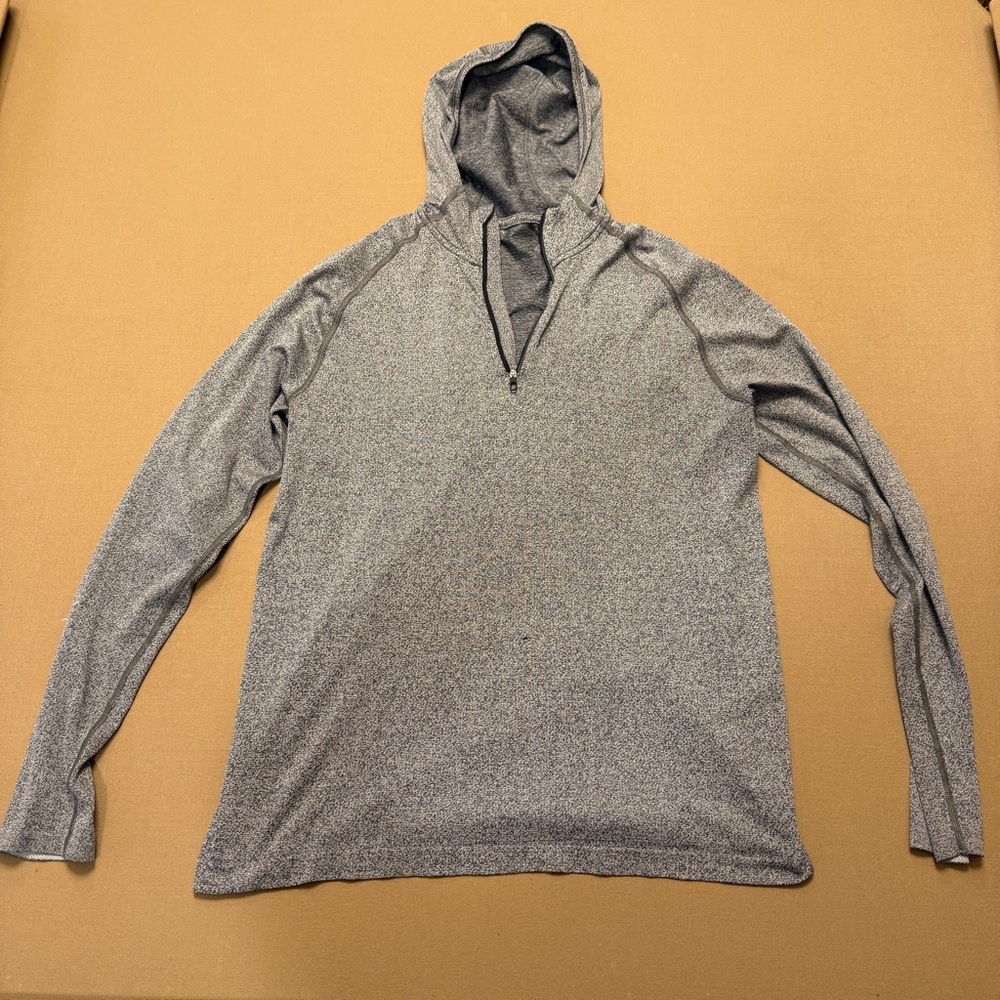 Lululemon Mens Hooded 1/4 zip 1/2 zip Quarter Zip Half Zip Long Sleeve Pullover